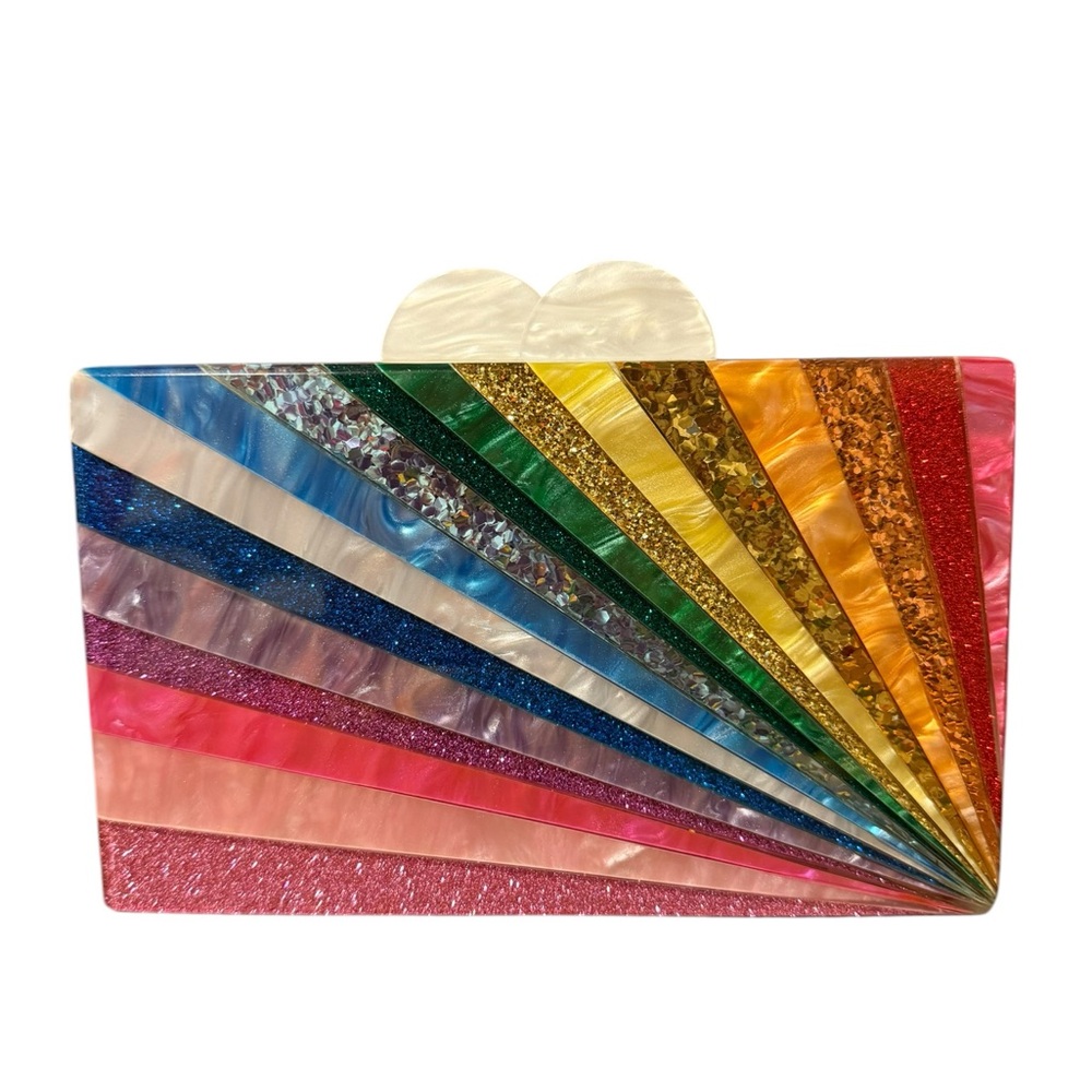 Elizabeth Sutton Collection Rainbow Clutch